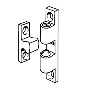 511 1-1/4" Tension Ball Catch, Solid Brass - Alt Image 1