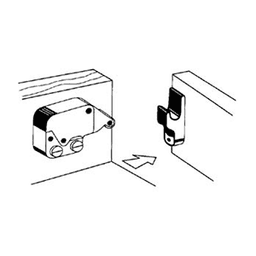 944 Mini Touch Latch, Brown/Brass - Alt Image 1