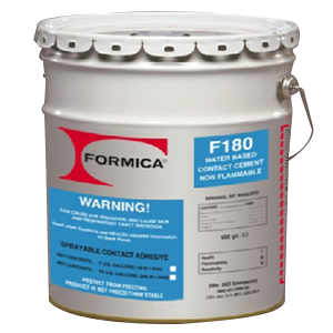 F180 Water Based Bulk Contact Cement, Clear, 5 Gallon Pail - Alt Image 1