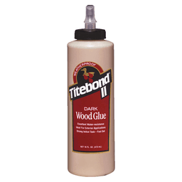 Titebond® II Dark Wood Glue, Light Brown, 16 oz Bottle - Main Image