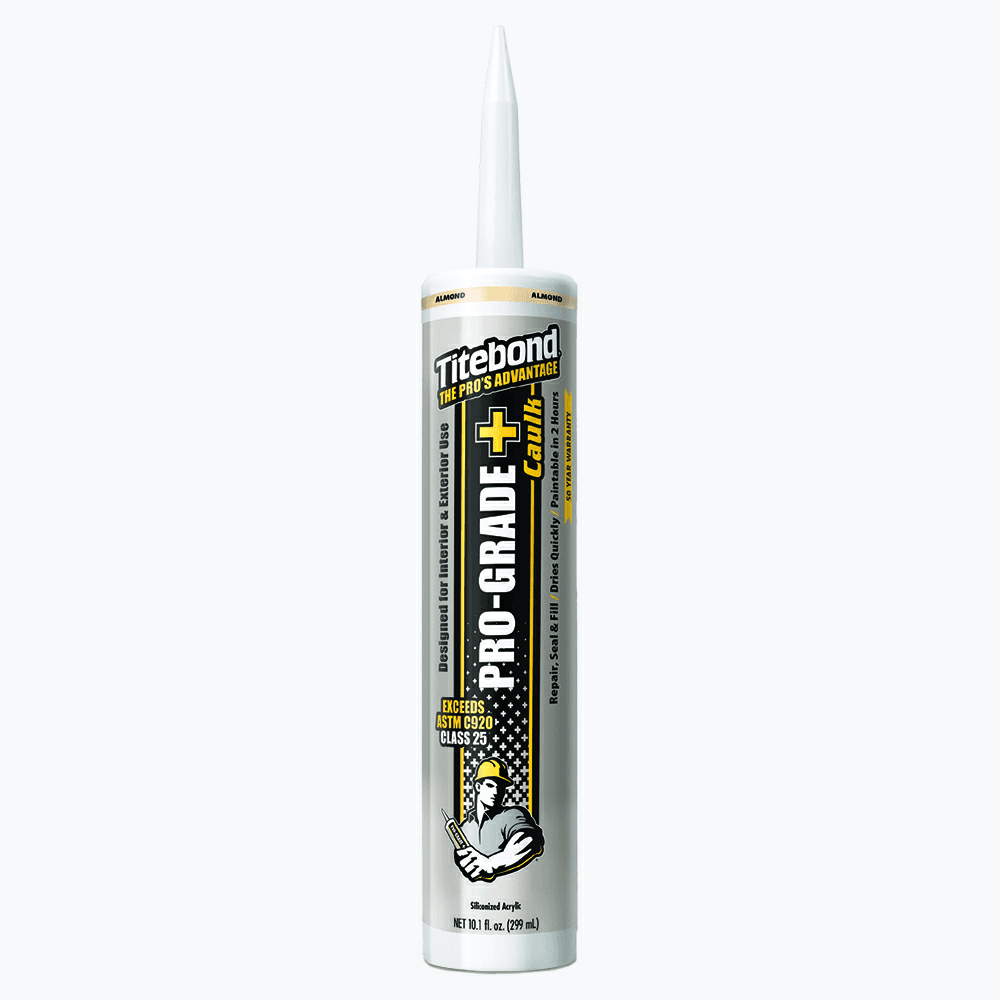 Titebond Pro-Grade Plus Caulk, 10.1 oz Cartridge, Almond - Main Image