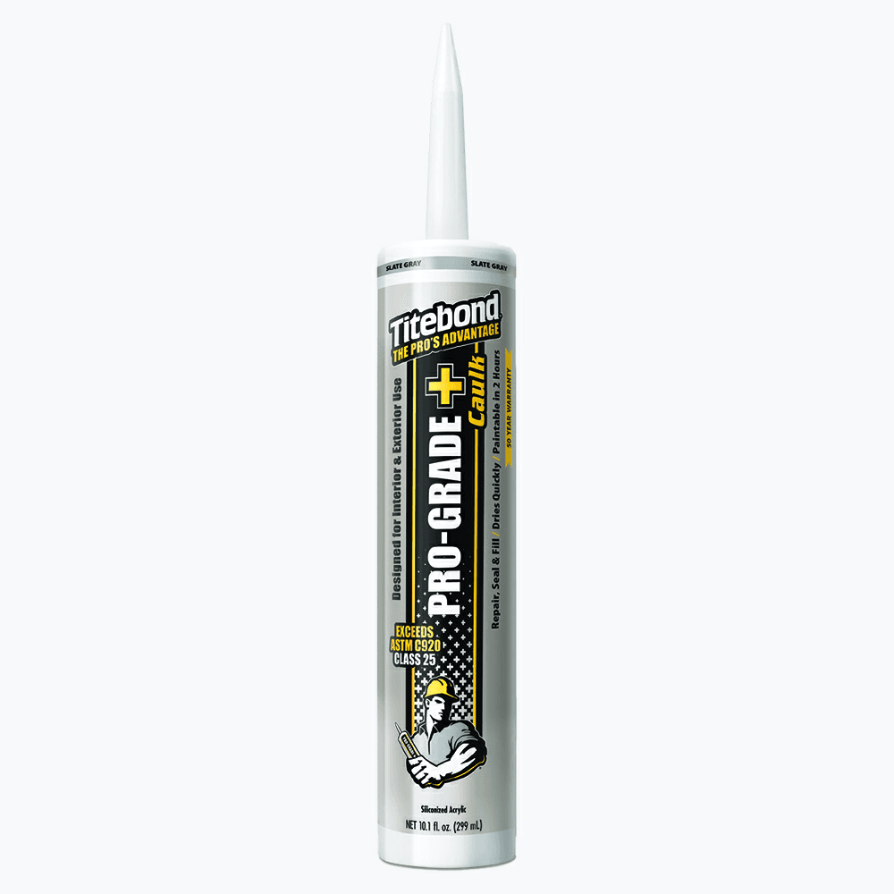 Titebond Pro-Grade Plus Caulk, 10.1 oz Cartridge, Slate Gray - Main Image