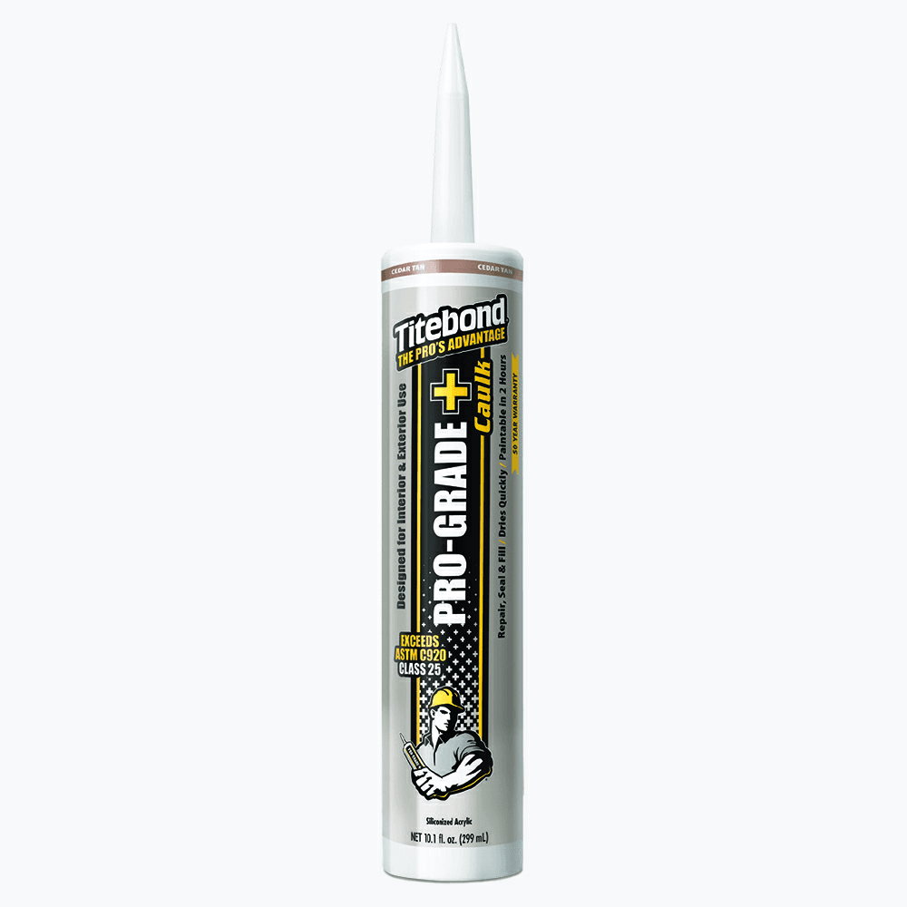 Titebond Pro-Grade Plus Caulk, 10.1 oz Cartridge, Cedar Tan - Main Image