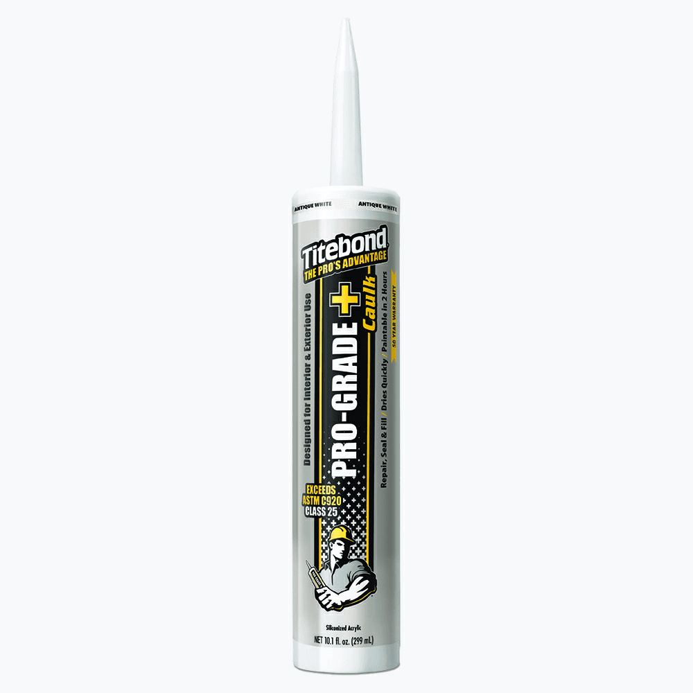 Titebond Pro-Grade Plus Caulk, 10.1 oz Cartridge, Antique White - Main Image