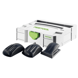 Festool Hand Sanding Block Set with Round and Rectangular Blocks and Systainer Mini T-Loc