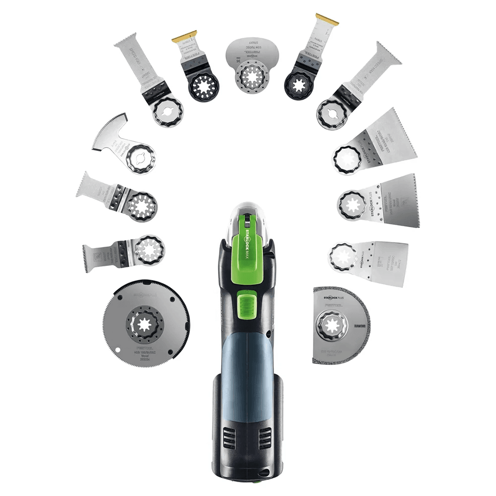 1-3/8" x 2" Universal Starlock Oscillating Multitool Plunge Cut Saw Blade for OSC 18 (5/Pack) Alt 1 - Image