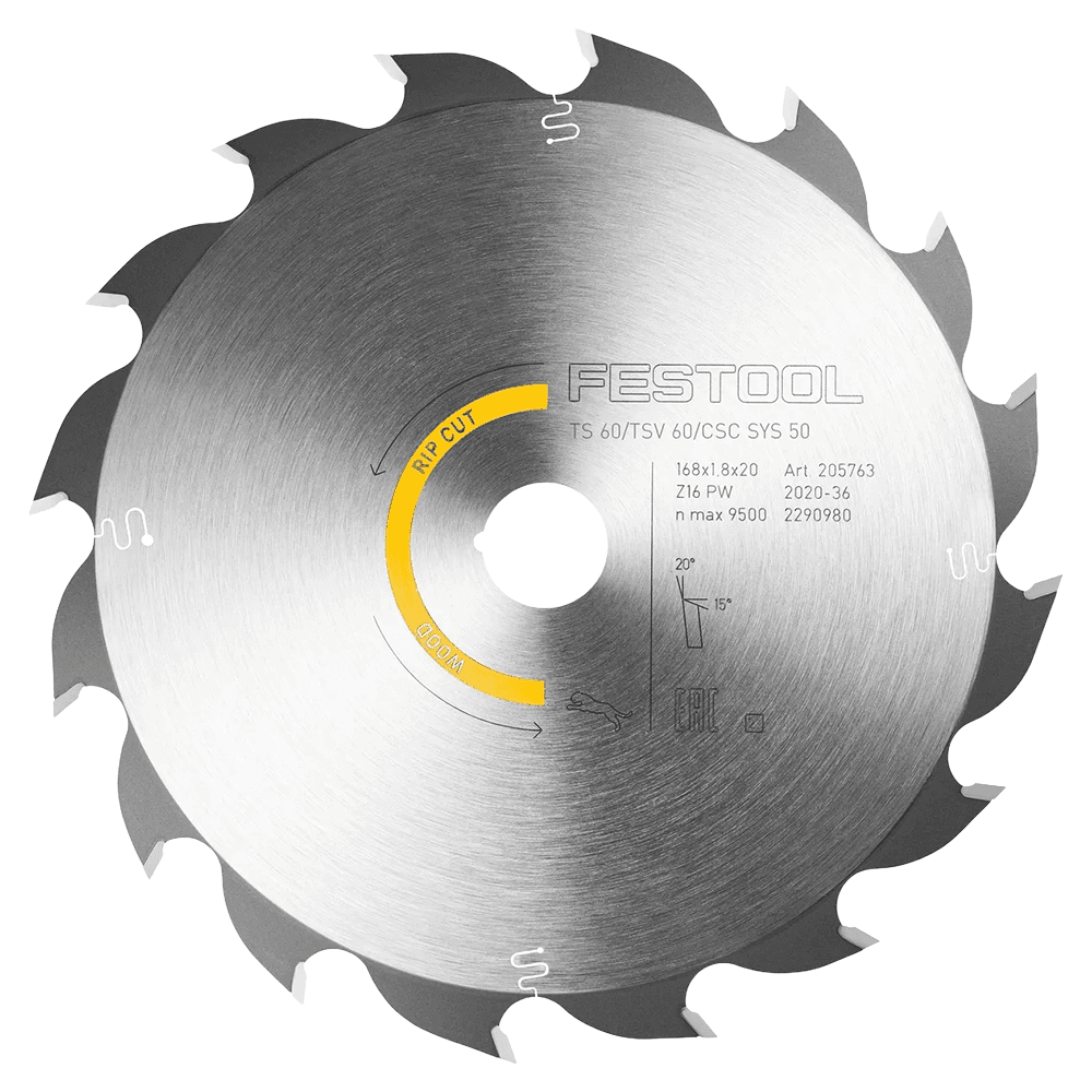 6-39/64" x 16 Teeth Saw Blade for Wood Rip Cut Main - Image
