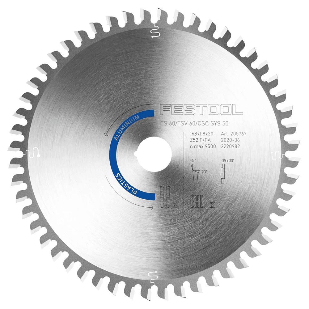 6-39/64" x 52 Teeth Saw Blade for Aluminium/Plastics Main - Image