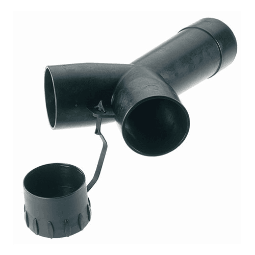 Antistatic Y-Connector for Dust Collector Hoses w/Blanking Plug