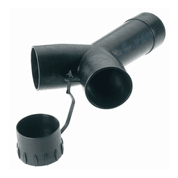 Antistatic Y-Connector for Dust Collector Hoses w/Blanking Plug