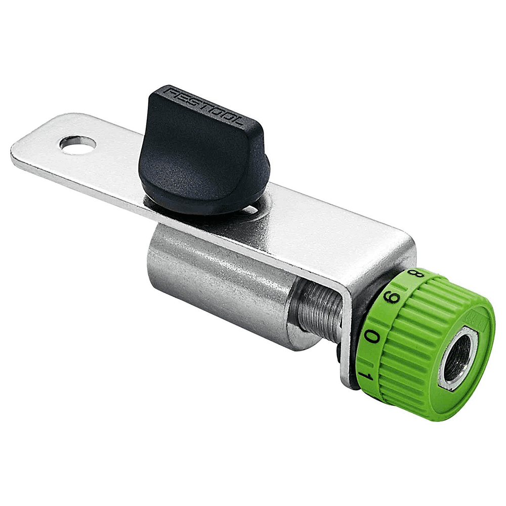 Fine Adjustment for OF 1010 - Quick and precise adjustment for router with guide stop or edging plate.