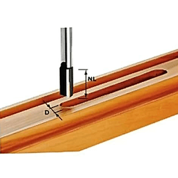 10mm x 60mm Edge trimming Straight Bits, 8mm Shank - Alt Image 1