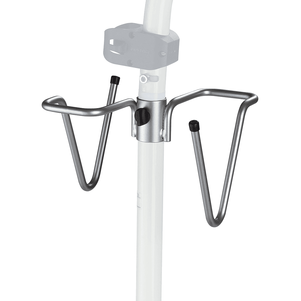 Convenient Storage and Cradle for Power Tools on the CT Boom Arm Work Center
