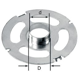 Festool OF 2200 Guide Bushing Adapter with Magnet for Industry Standard Bushings