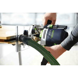 Festool Plexiglas Template Routing Aid for OF Routers with adjustable fences and ruler for precise grooves and slots.