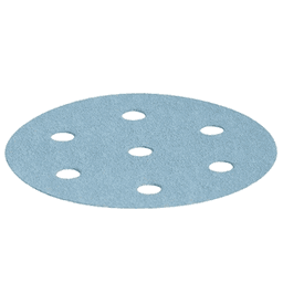 5" Hook & Loop 60 Grit 9 Holes Abrasive Granat D125 Sanding Disc, Aluminum Oxide on Paper (10/Pack) - Alt Image 1