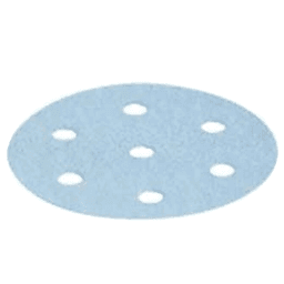 90mm Hook and Loop 240 Grit 7 Holes Abrasive Granat D90 Sanding Disc, Aluminum Oxide (100/Pack) - Alt Image 1