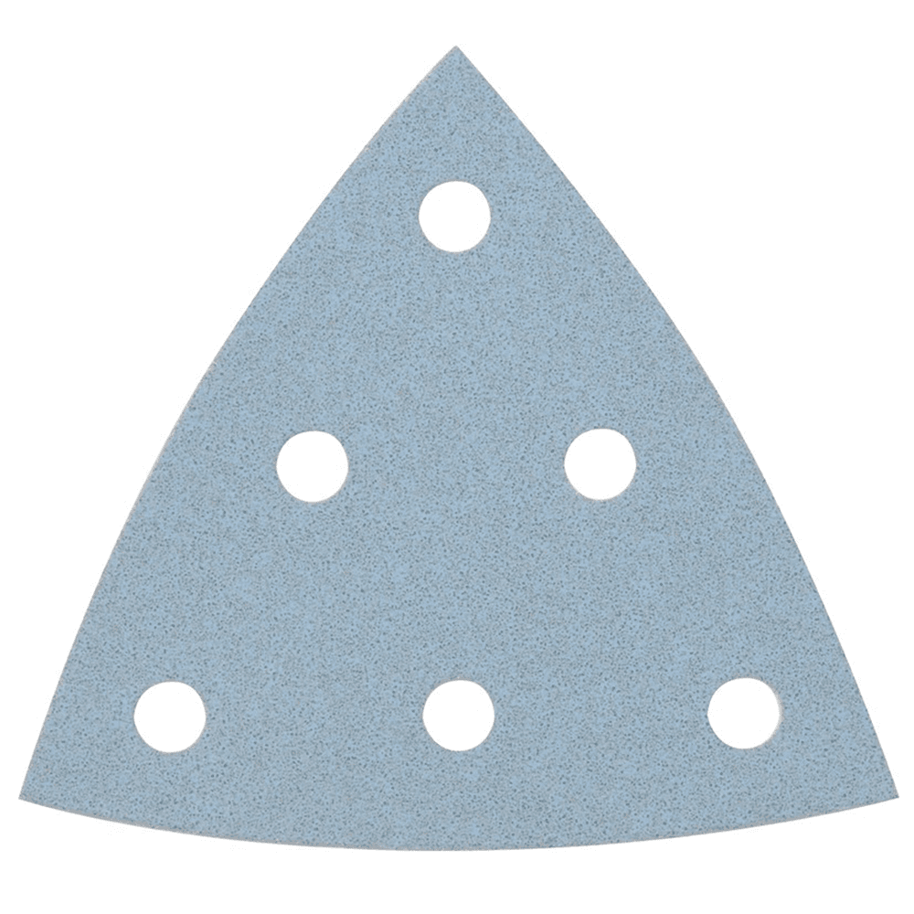 93mm 100 Grit 6 Holes Granat Triangle 93V Aluminum Oxide on Paper (100/Pack) - Main Image