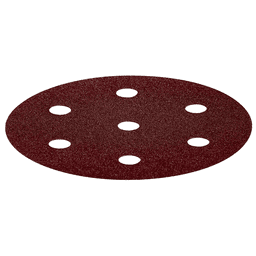 90mm 120 Grit 7 Holes Abrasive Rubin 2 D90 Sanding Disc, Aluminum Oxide (50/Pack) - Main Image