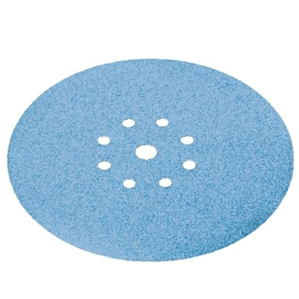 225mm Hook and Loop 150 Grit 9 Holes Abrasive Granat D225 Sanding Disc, Aluminum Oxide (25/Pack) - Alt Image 1