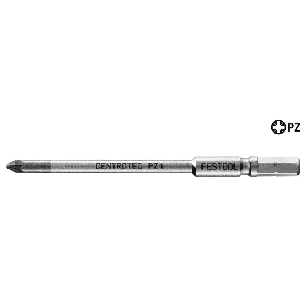 #1 x 100mm Centrotec Pozi Drive Driver Bit (2/Pack) - Alt Image 1