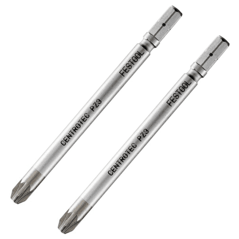 #3 x 100mm Centrotec Pozi Drive Driver Bit (2/Pack) - Alt Image 2