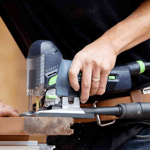 Festool Jigsaw with Triple Blade Guidance and Stroboscopic LEDs