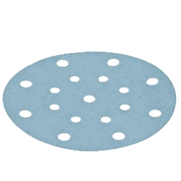 6" Hook & Loop 120 Grit 48 Holes Abrasive Granat D150 Sanding Disc, Aluminum Oxide on Paper (50/Pack) - Alt Image 1