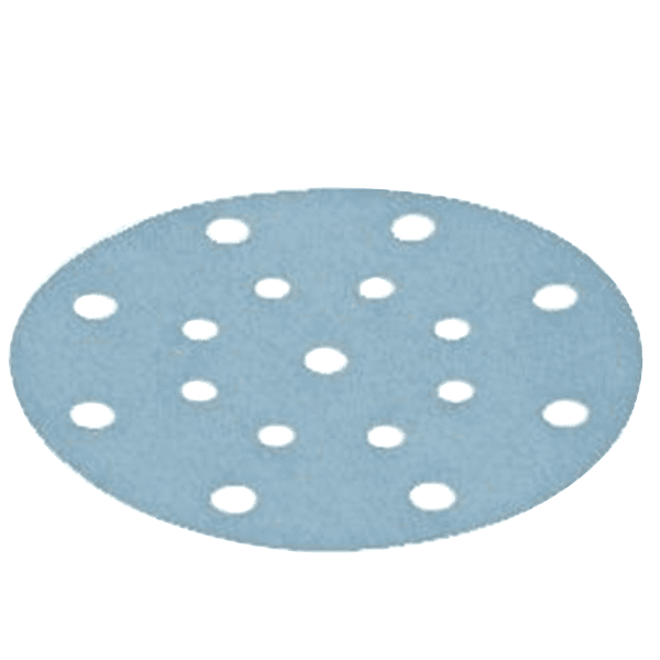 6" Hook & Loop 80 Grit 48 Holes Abrasive Granat D150 Sanding Disc, Aluminum Oxide on Paper (50/Pack) - Alt Image 1