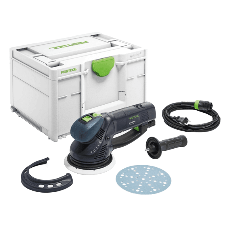 Festool Dual-Mode sanding with gear-driven and random orbital modes