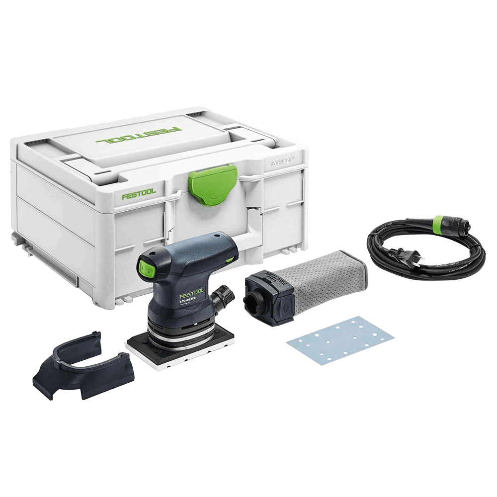 Festool RTS 400 REQ-Plus Finish Orbital Sander - More Powerful Motor