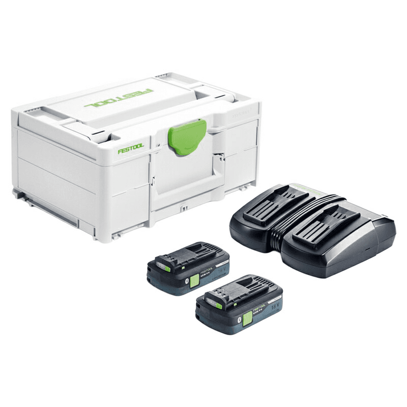 18V 4.0Ah Battery/Charger Starter Pack with Duo Charger/Systainer Main - Image