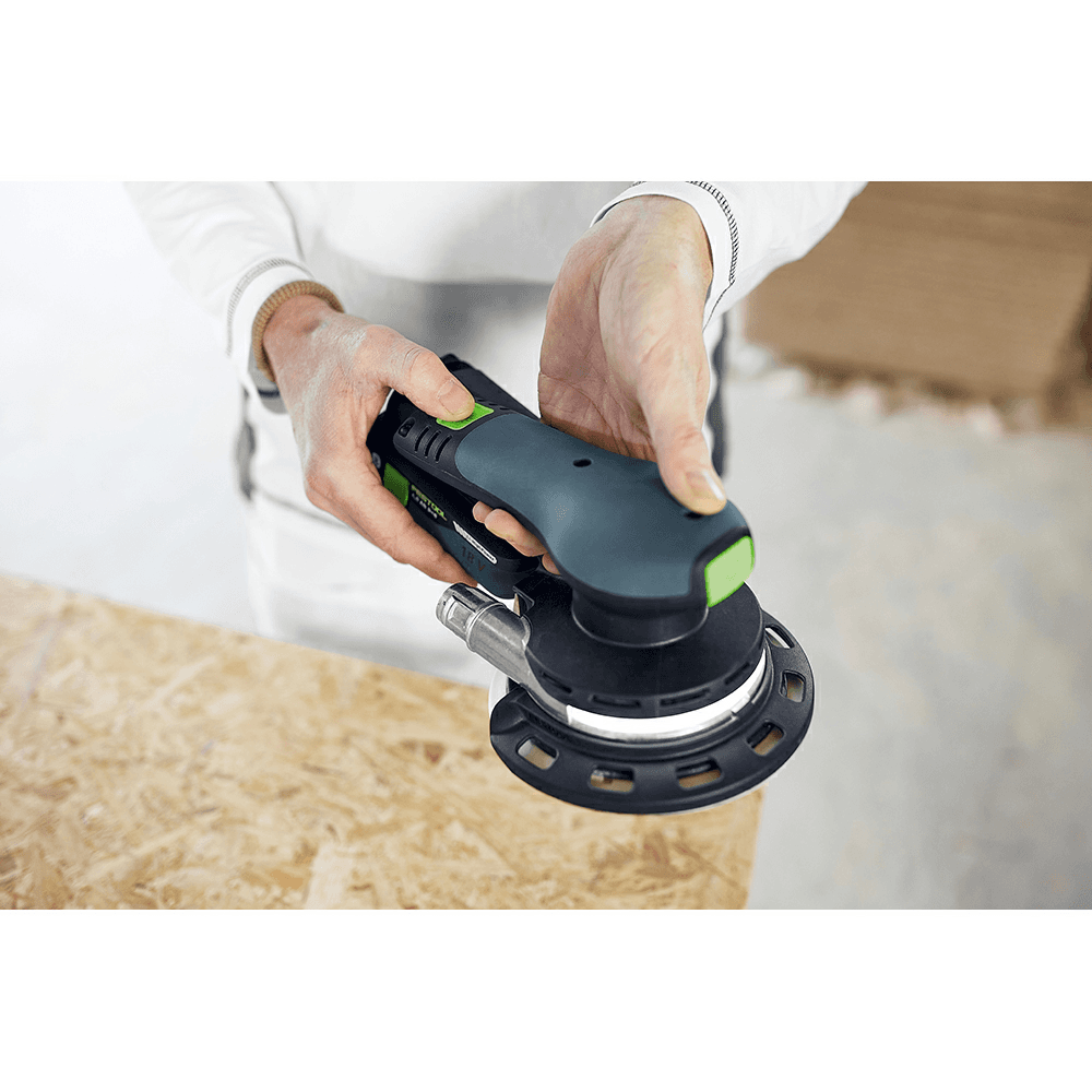 6" ETSC 2 150 I-PLUS Cordless Sander with 2 4.0Ah Batteries/Charger Alt 4 - Image