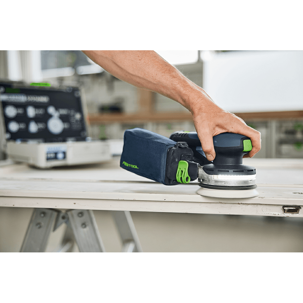 5" ETSC 2 125 I-PLUS Cordless Sander with 2 4.0Ah Batteries/Charger Alt 3 - Image