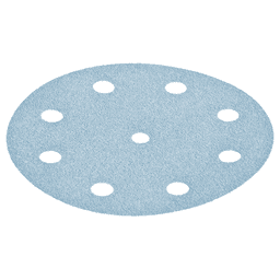 5" Hook/Loop 100 Grit 9 Holes Abrasive Granat D125 Sanding Disc, Aluminum Oxide/Ceramic (50/Pack) Main - Image