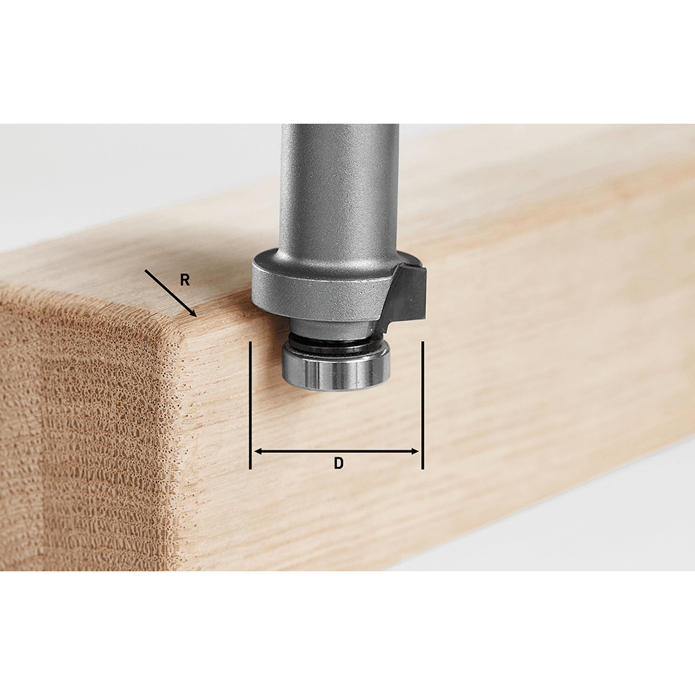1-1/16" x 1/32" Radius Roundover Bit, 1-Flute Main - Image