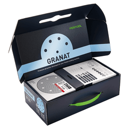5" Hook/Loop Multiple Grit 9 Holes Granat Sanding Disc Starter Set, Aluminum Oxide/Ceramic Alt 1 - Image