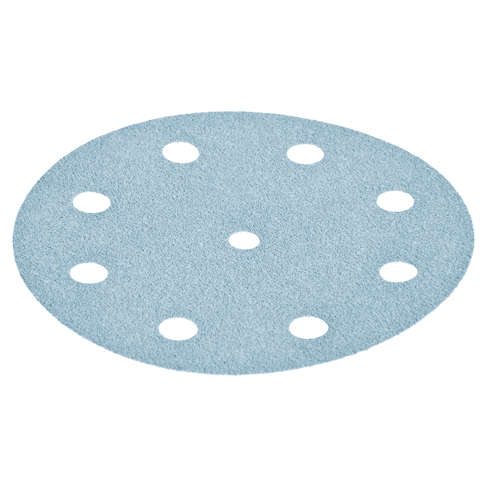 5" Hook/Loop Multiple Grit 9 Holes Granat Sanding Disc Starter Set, Aluminum Oxide/Ceramic Main - Image