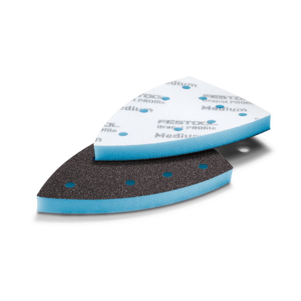 Festool Delta 100 x 150 mm Fine Aluminum Oxide Granat PROfile Foam Sanding Wedges, Box of 10