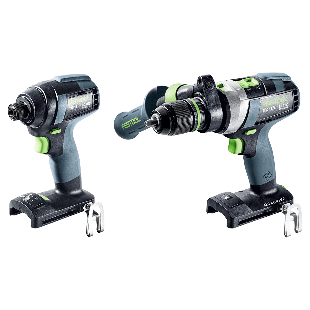 18V Brushless Motor, Bare Cordless Impact Driver and Hammer Drill 2 Tool Set Alt 1 - Image