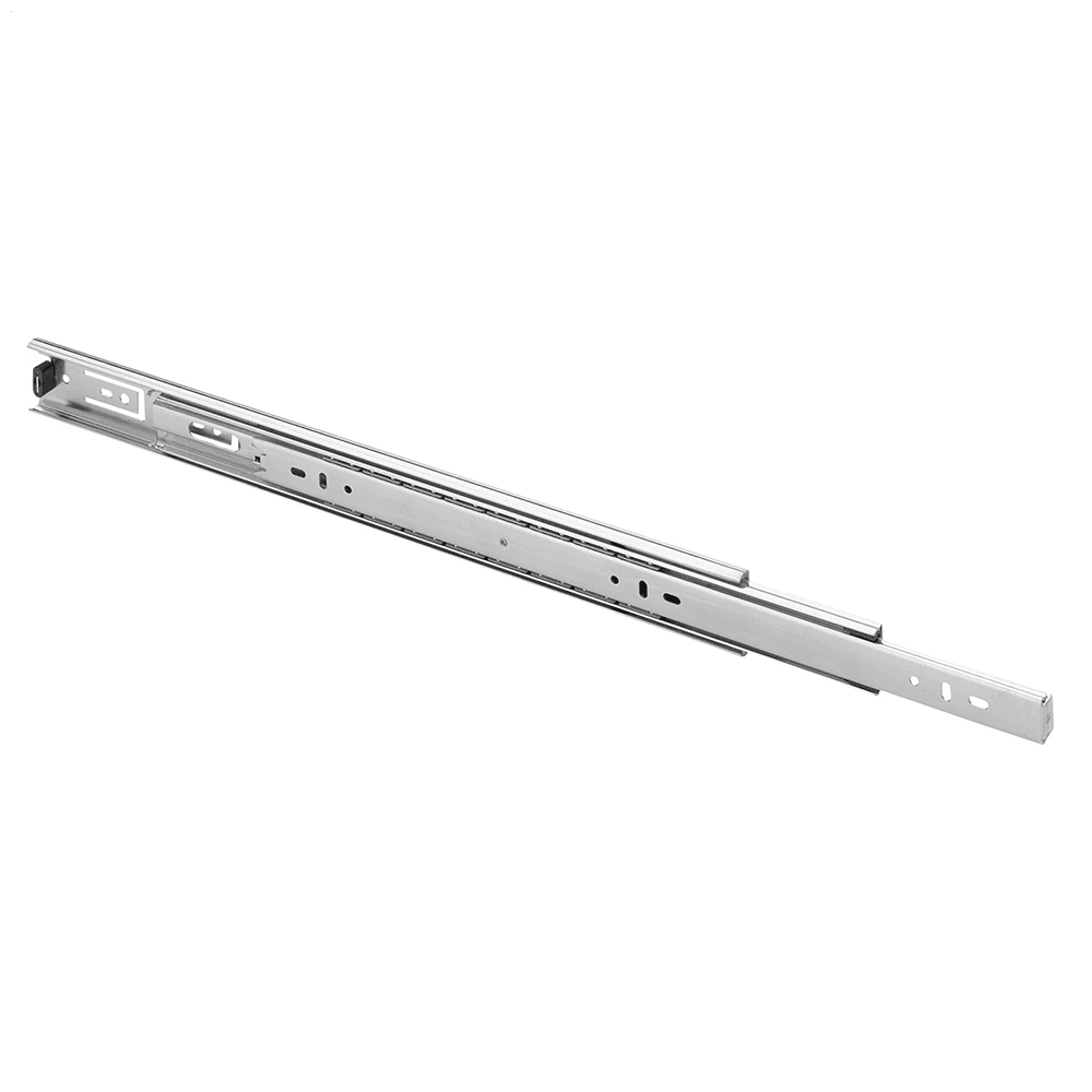 Fulterer FR 5000 Drawer Slide with 100lb Capacity, Full Extension, Side-Mount, Zinc-Plated