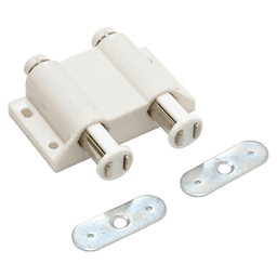 Double Magnetic Touch Latch, White - Main Image