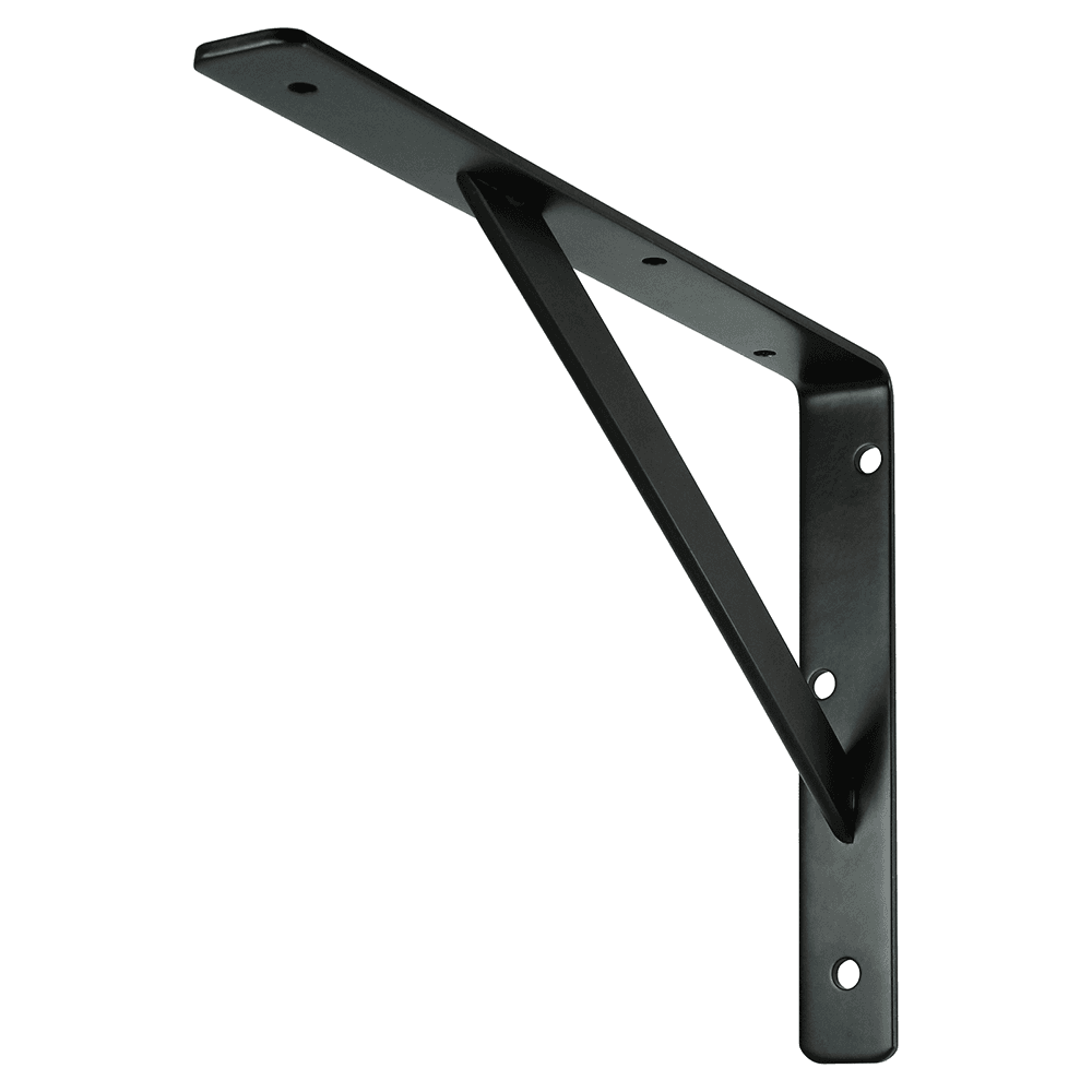8-1/4" Heavy Duty L-Bracket, Black Finish Main - Image