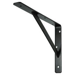 8-1/4" Heavy Duty L-Bracket, Black Finish Main - Image