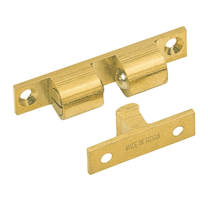 Adjustable Tension Catch, Bright Brass - Main Image