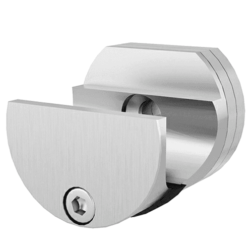 Connector for converging barn doors with US Futaba round rail in stainless steel