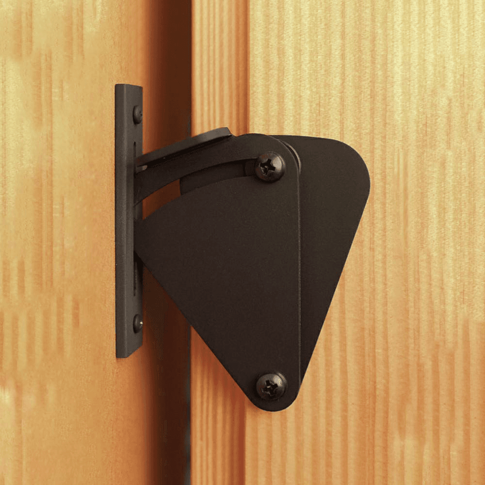 Modern Barn Door Handle in Matte Black Finish by Us Futaba