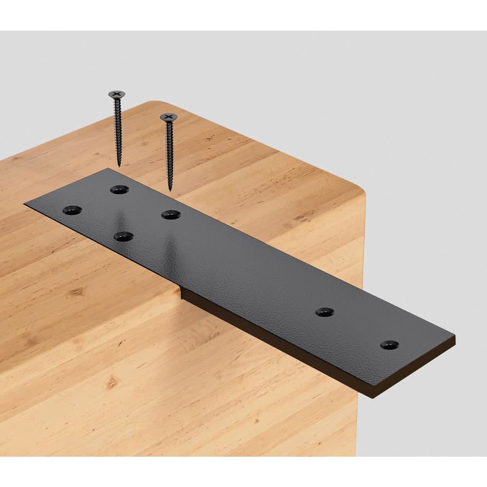 24" PRO Countertop Support Bracket, Standard Duty, Black Finish - Main Image