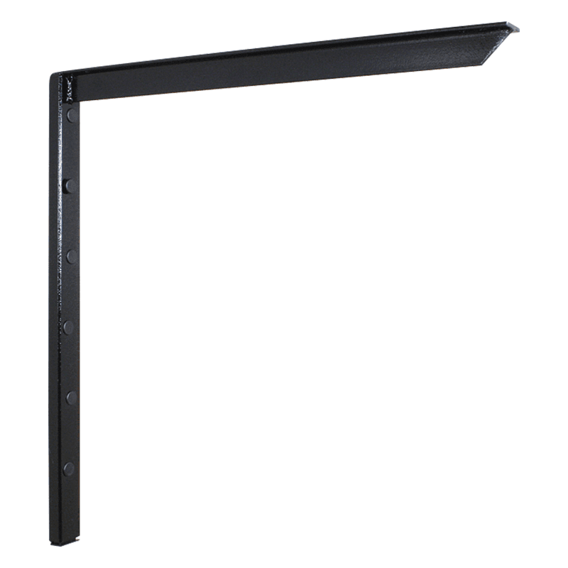24" Hybrid L-Bracket, Black Finish