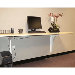 18" x 18" Heavy Duty Workstation Bracket, Black Finish (3 Pair) Alt 3 - Image